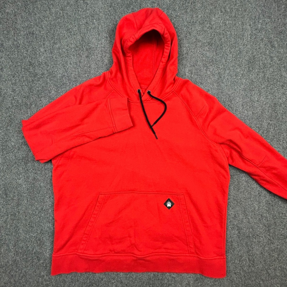 Duluth Alaskan Hardgear Hoodie Mens 2XL Red Graphic Long Sleeve‎ Cotton Workwear